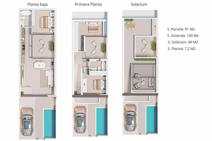 New Build - Townhouse - San Pedro del Pinatar - Pueblo