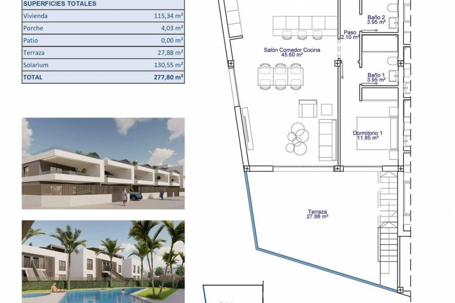 New Build - Apartment - Pilar de la Horadada - pueblo