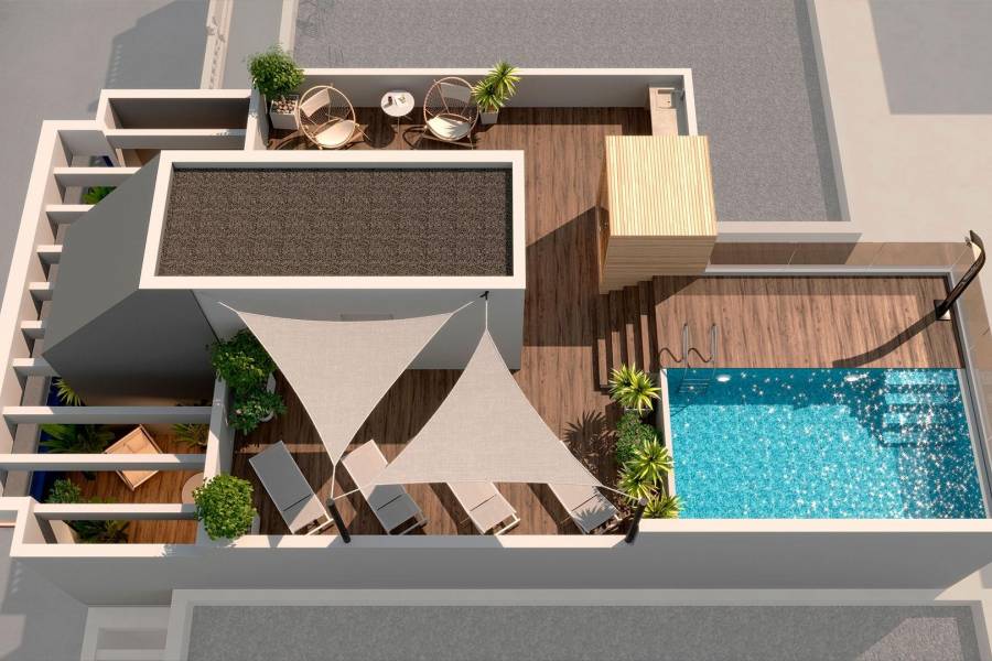 Nueva construcción  - Atico - Torrevieja - Playa del Acequión