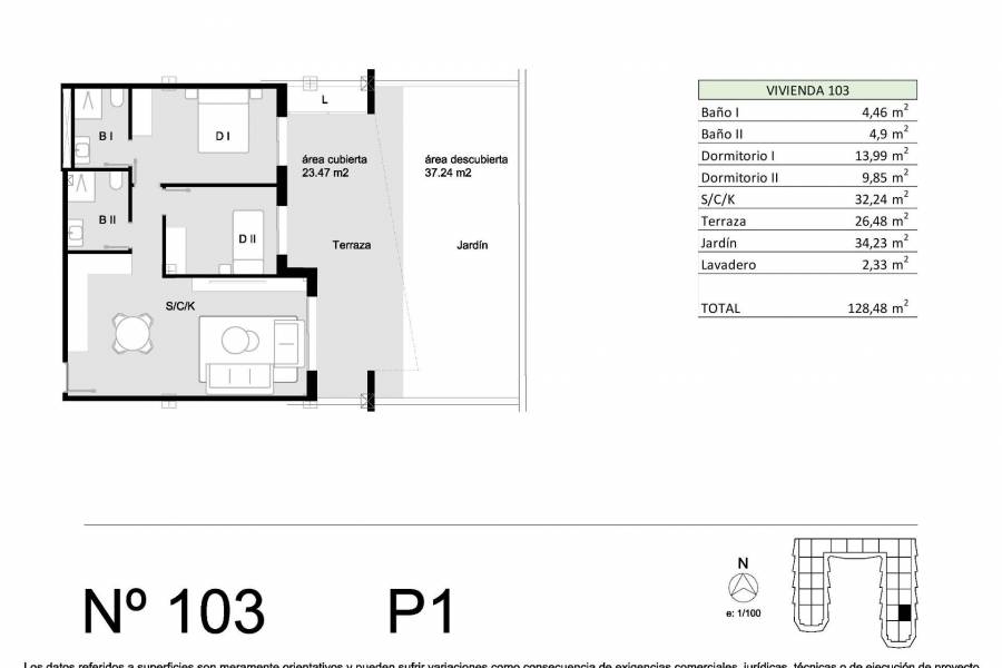 Nueva construcción  - Apartamento - San Miguel de Salinas - Pueblo