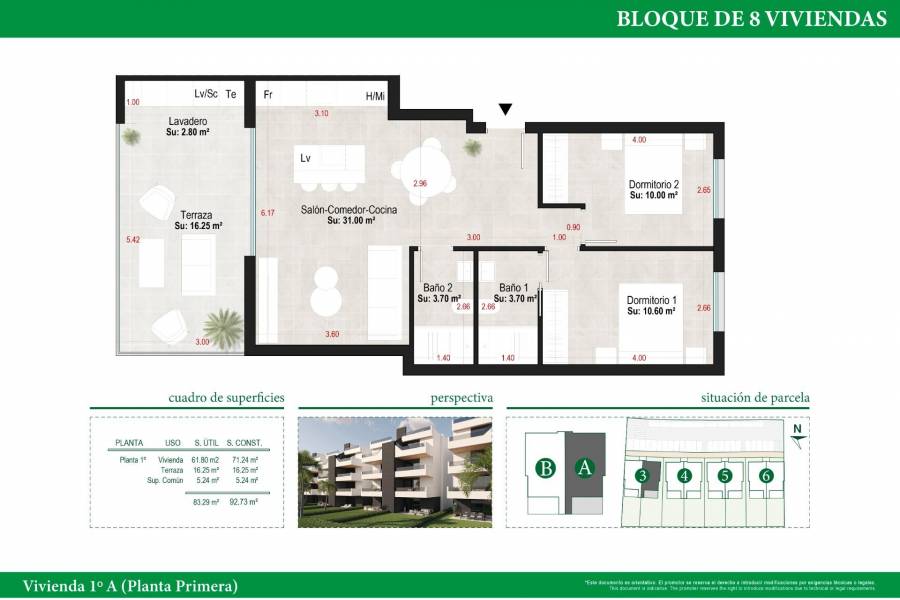 Nieuwbouw - Appartement - Alhama de Murcia - Condado de Alhama