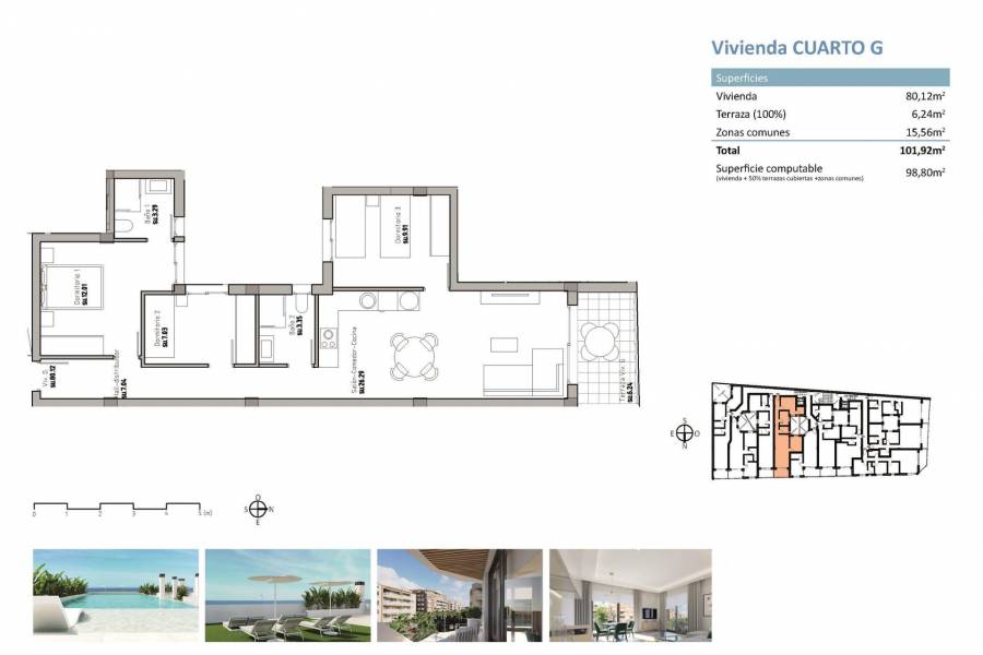 Nieuwbouw - Penthouse - Guardamar del Segura - Pueblo