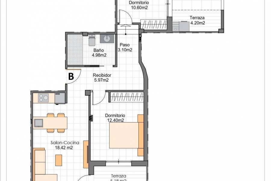 Nieuwbouw - Appartement - San Pedro del Pinatar - San Javier