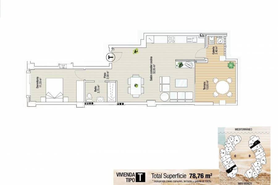 New Build - Apartment - La Manga del Mar Menor