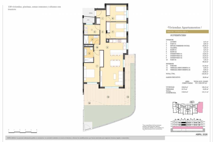 Nueva construcción  - Apartamento - Finestrat - Campana Garden