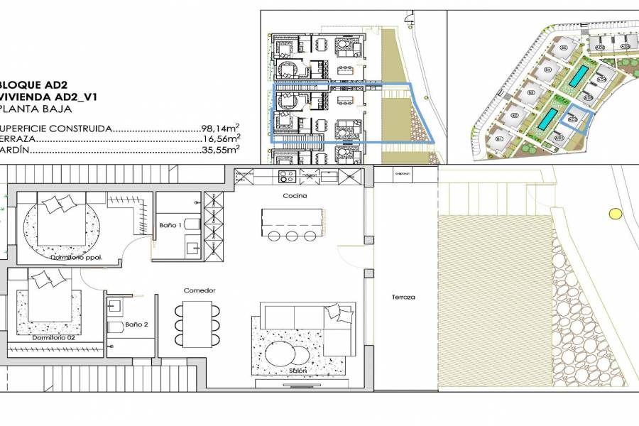 Nieuwbouw - Appartement - Torre Pacheco - Santa Rosalia Lake And Life Resort