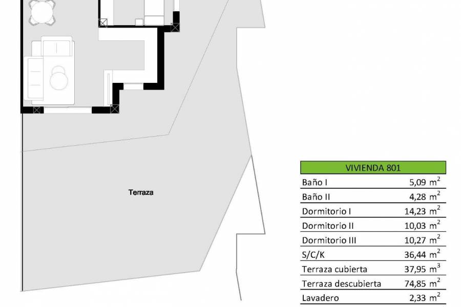 New Build - Penthouse - San Miguel de Salinas - Pueblo