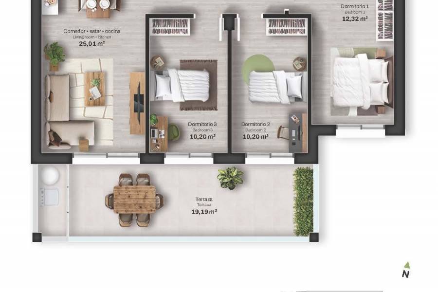 Nueva construcción  - Apartamento - Mojacar - Descargador