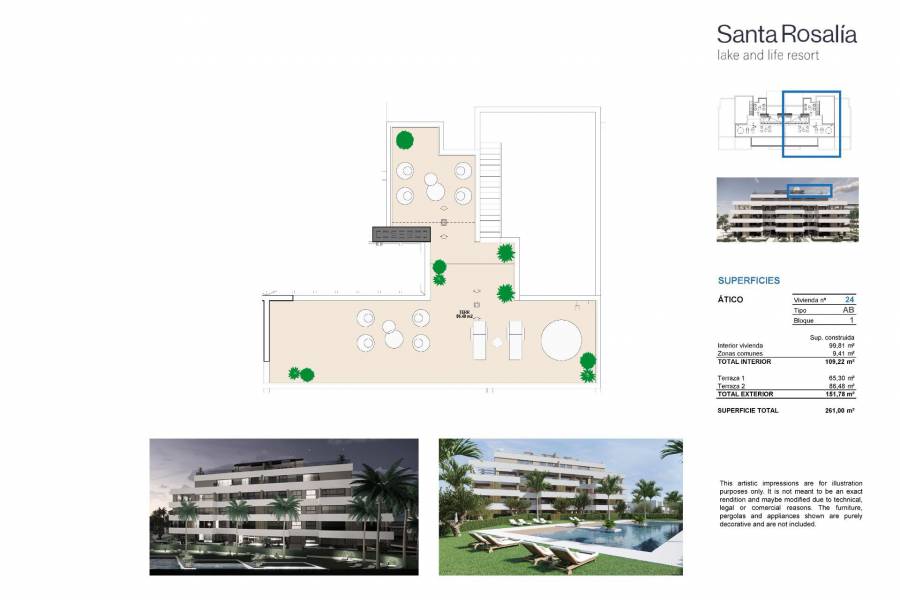 Nieuwbouw - Penthouse - Torre Pacheco - Santa Rosalia Lake And Life Resort