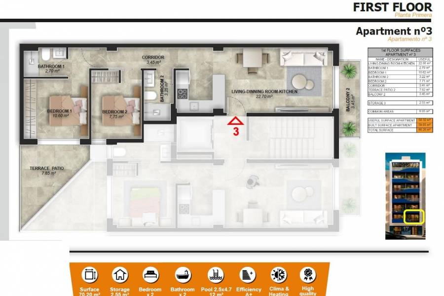 Nueva construcción  - Apartamento - Torrevieja - Playa del Acequión