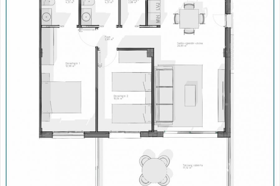 Nueva construcción  - Apartamento - Vera - Pueblo Salinas