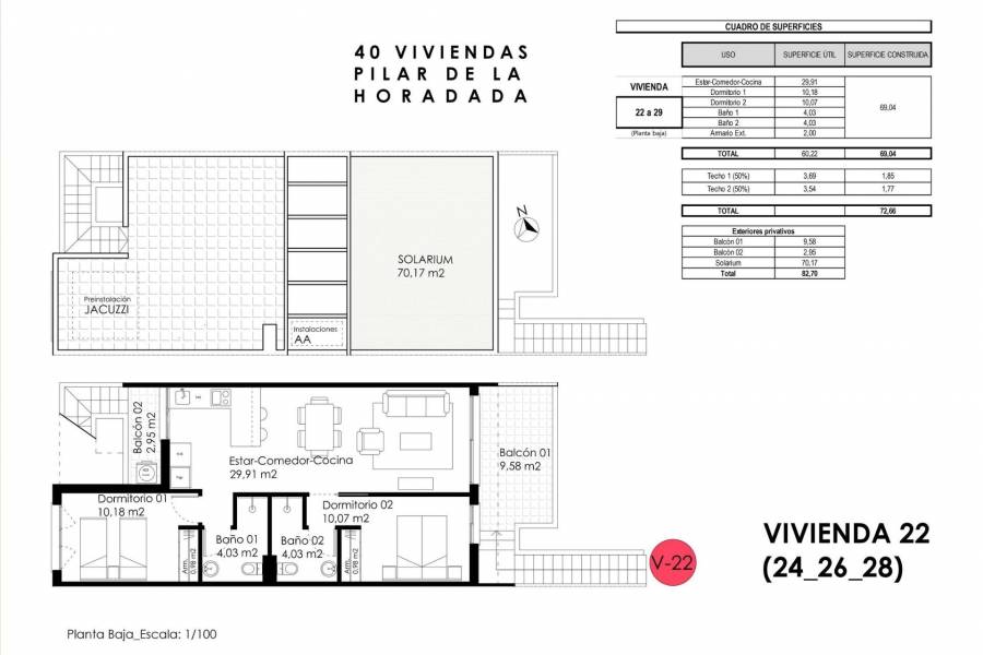 Nueva construcción  - Apartamento - Pilar de la Horadada - pueblo