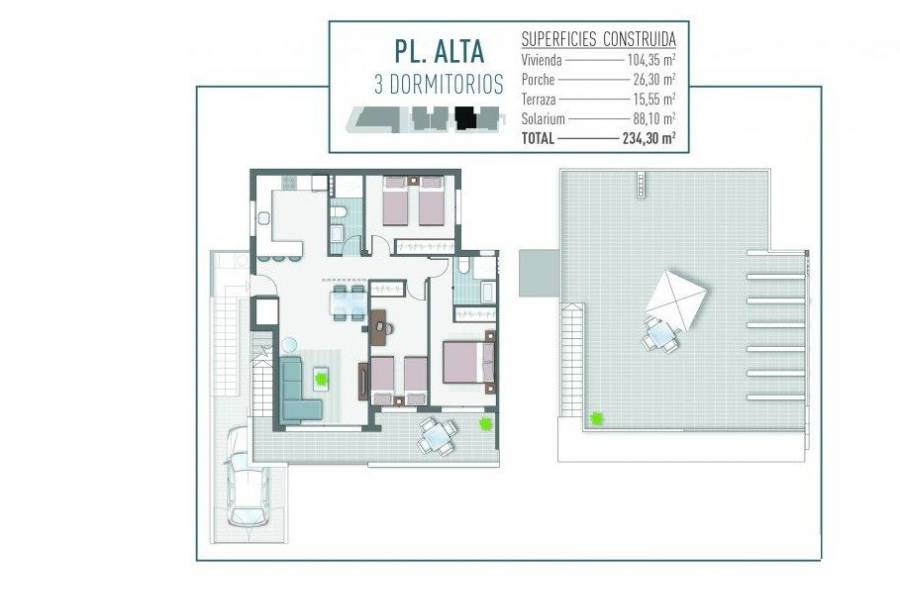 Nieuwbouw - Appartement - Pilar de la Horadada - Pilar de la Horada