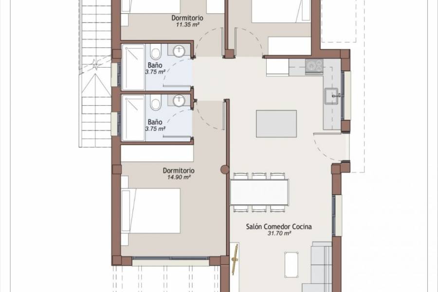 Nueva construcción  - Chalet - Vera - Vera Playa