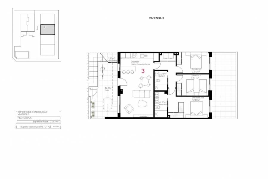 Nueva construcción  - Apartamento - Pilar de la Horadada - pueblo