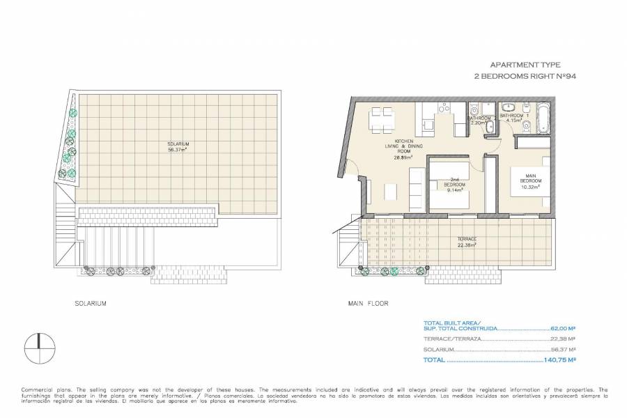 Nieuwbouw - Penthouse - Águilas - Collados