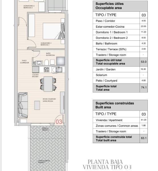 Nueva construcción  - Apartamento - Hondón de las Nieves - La Canalosa