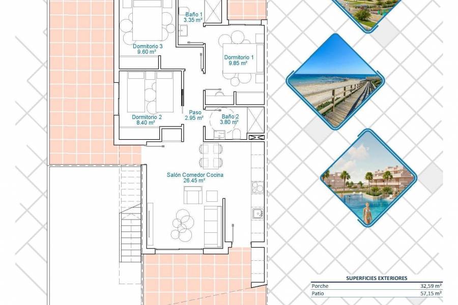 Nueva construcción  - Apartamento - Pilar de la Horadada - Lo Monte