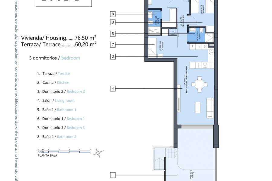 Nieuwbouw - Appartement - Los Dolores - Sector 3