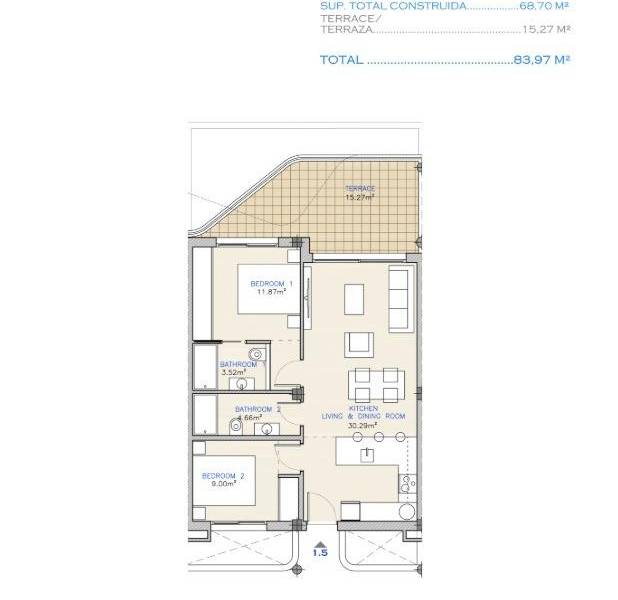 Nueva construcción  - Apartamento - Los Alcázares - Serena Golf