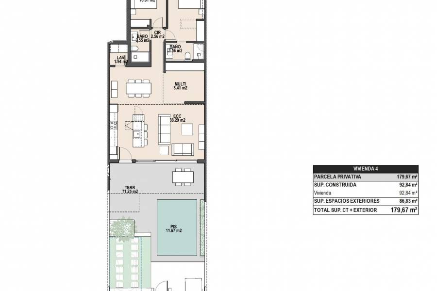 New Build - Apartment - Pilar de la Horadada - parques de Andromeda