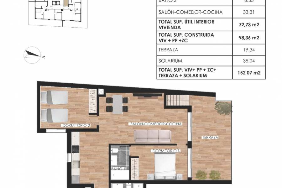 Nieuwbouw - Penthouse - Torrevieja - Parque de las Naciones