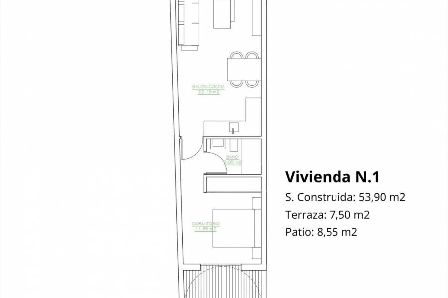 Nieuwbouw - Appartement - San Pedro del Pinatar - Los Antolinos