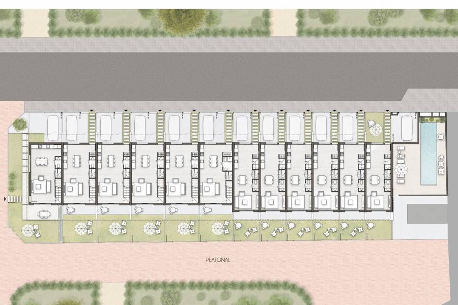 New Build - Townhouse - Pilar de la Horadada - pueblo