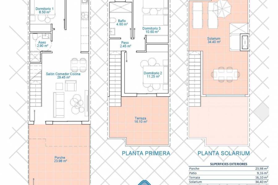 Nueva construcción  - Adosado - Pilar de la Horadada - Lo Monte