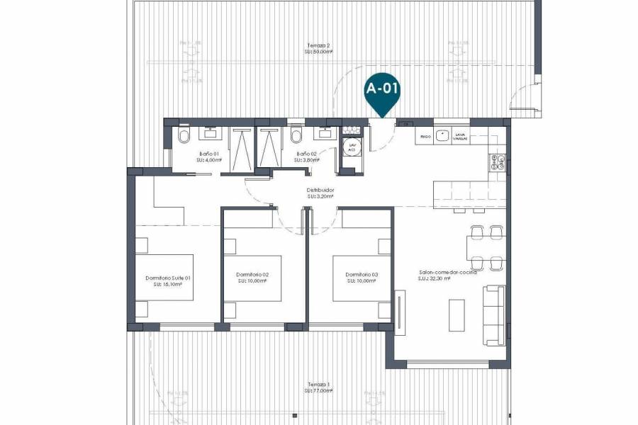 Nieuwbouw - Appartement - Los Alcázares - Serena Golf