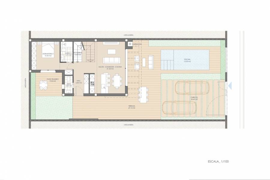 Nueva construcción  - Chalet - San Juan de los Terreros - Las Mimosas