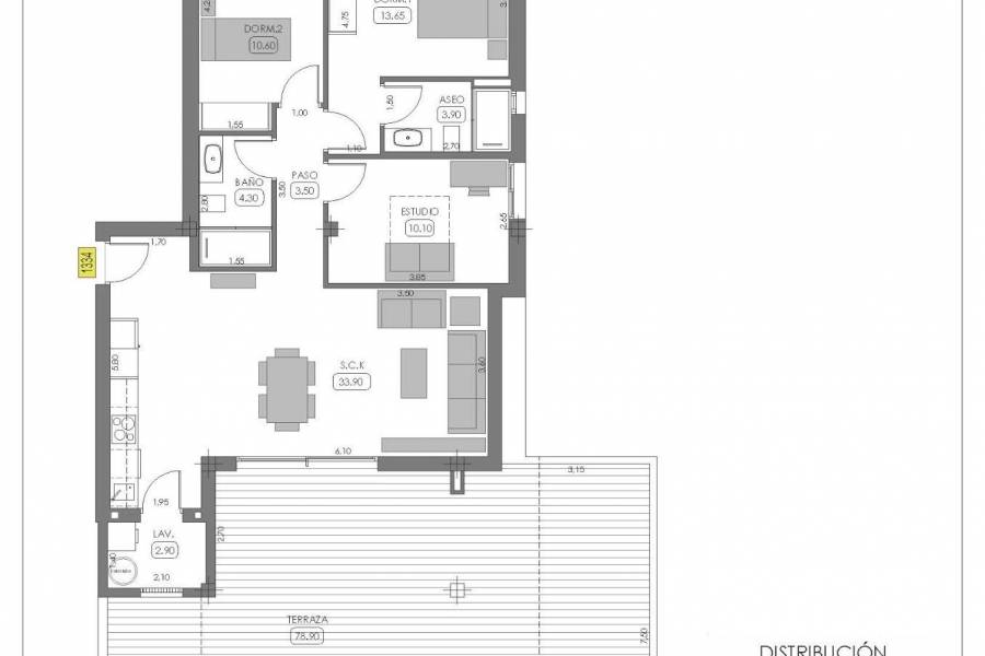 Nueva construcción  - Apartamento - Algorfa - La Finca Golf Resort