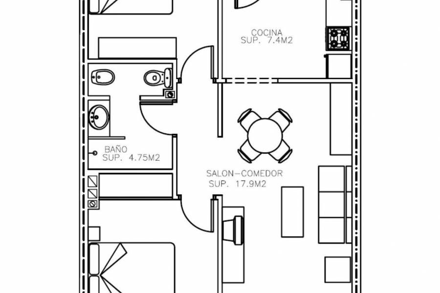 Nieuwbouw - Appartement - Águilas - Collados
