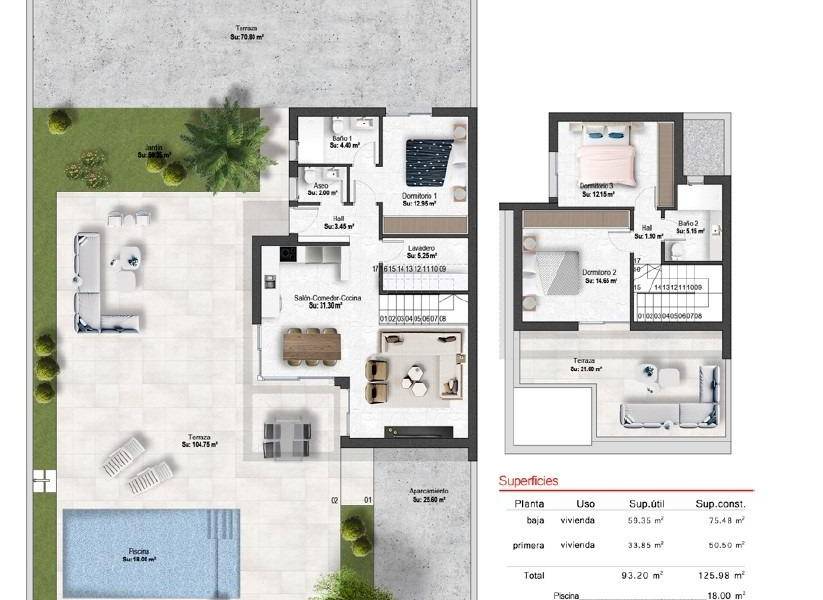New Build - Detached - Baños y Mendigo - Altaona Golf
