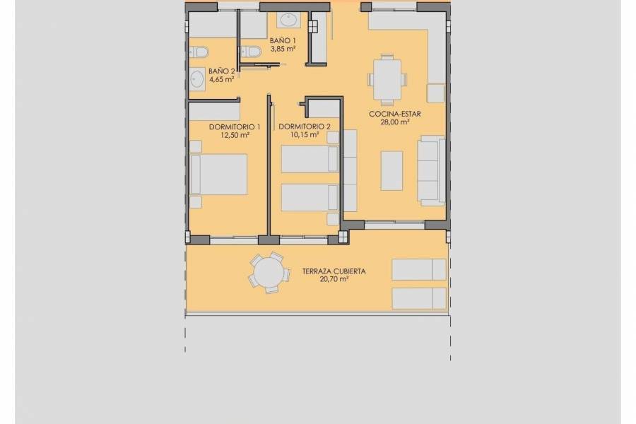 Nieuwbouw - Appartement - Los Alcázares - Serena Golf