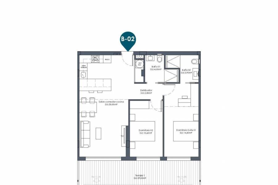 Nieuwbouw - Appartement - Los Alcázares - Serena Golf