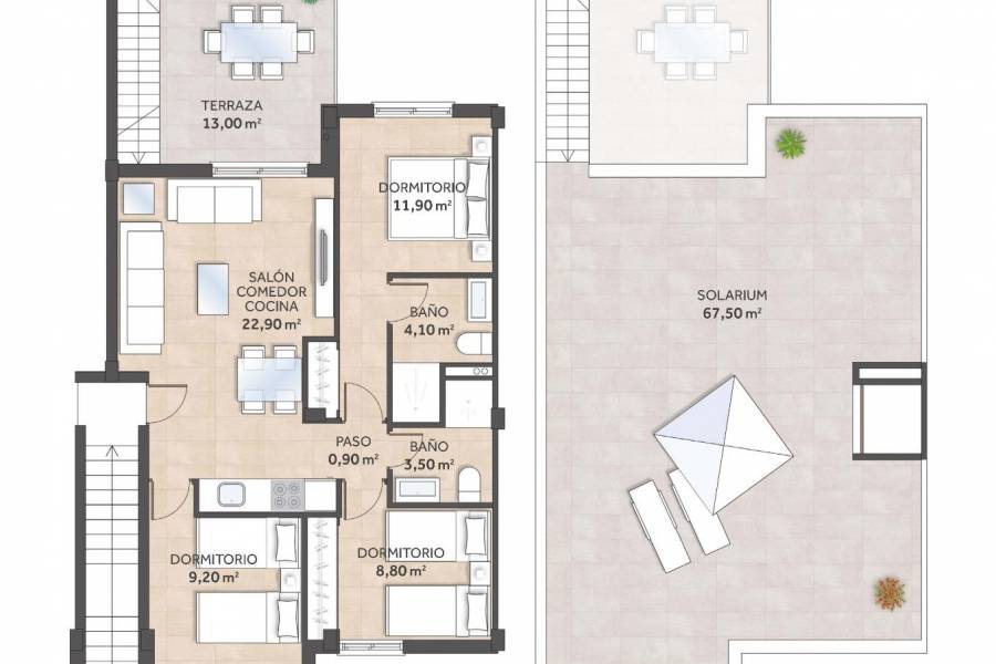 Nueva construcción  - Apartamento - San Miguel de Salinas - La Cañada