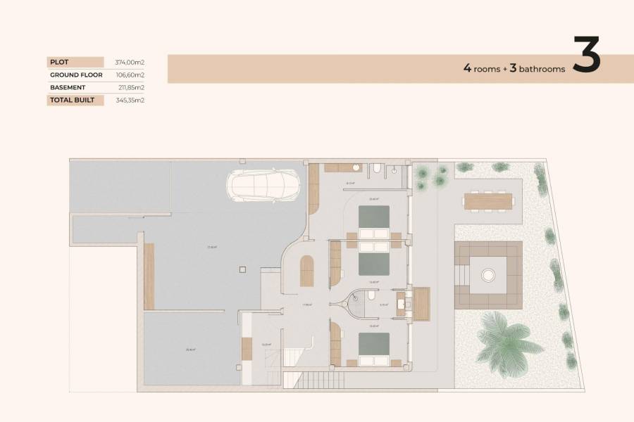 Nieuwbouw - Detached - Algorfa - La Finca Golf Resort