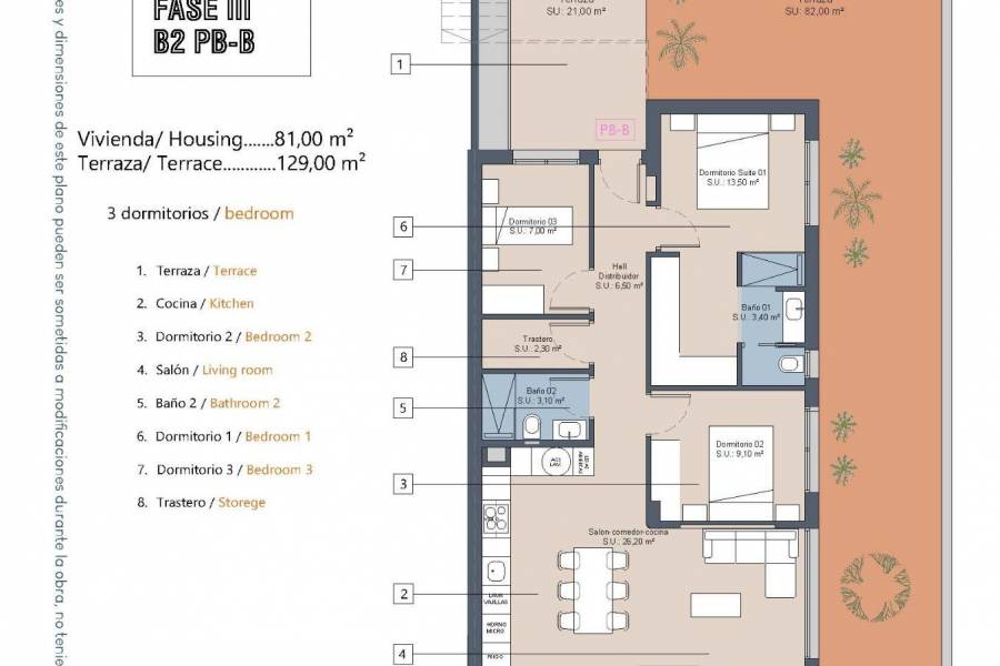 New Build - Apartment - Los Alcázares - La Serena Golf
