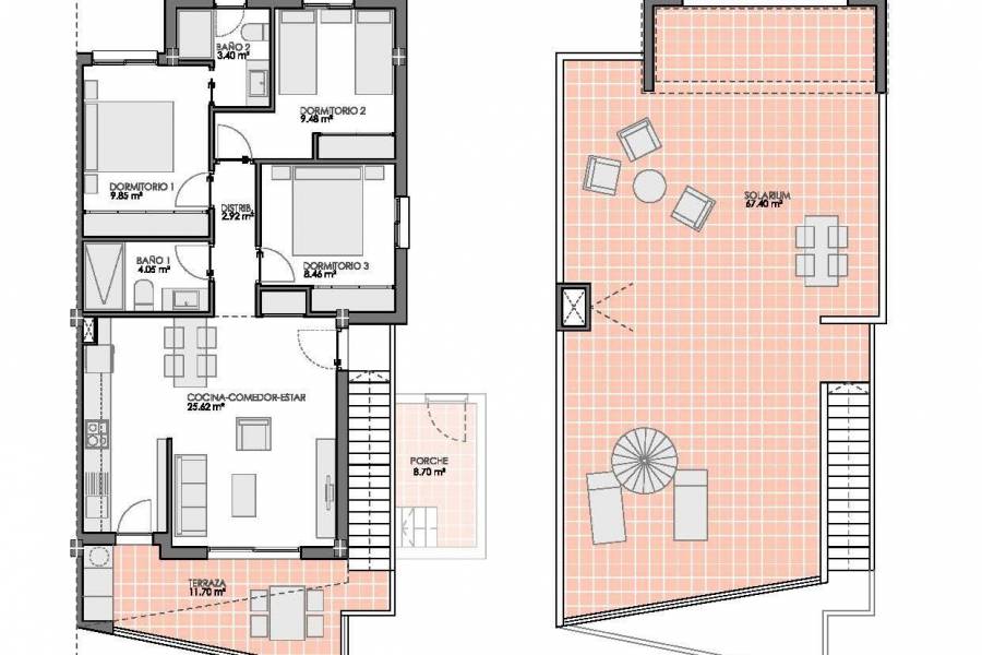 Nueva construcción  - Apartamento - Pilar de la Horadada - Lo Romero Golf