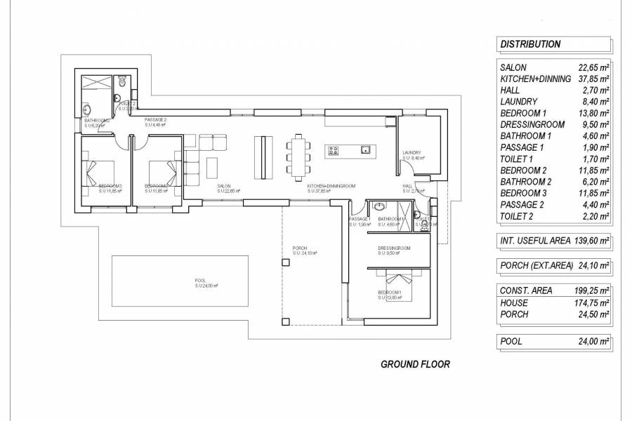 Nieuwbouw - Detached - Pinoso - Campo