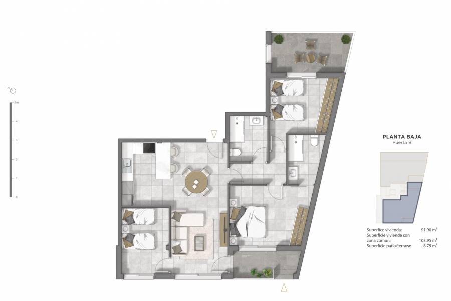Nieuwbouw - Appartement - Guardamar del Segura - Pueblo