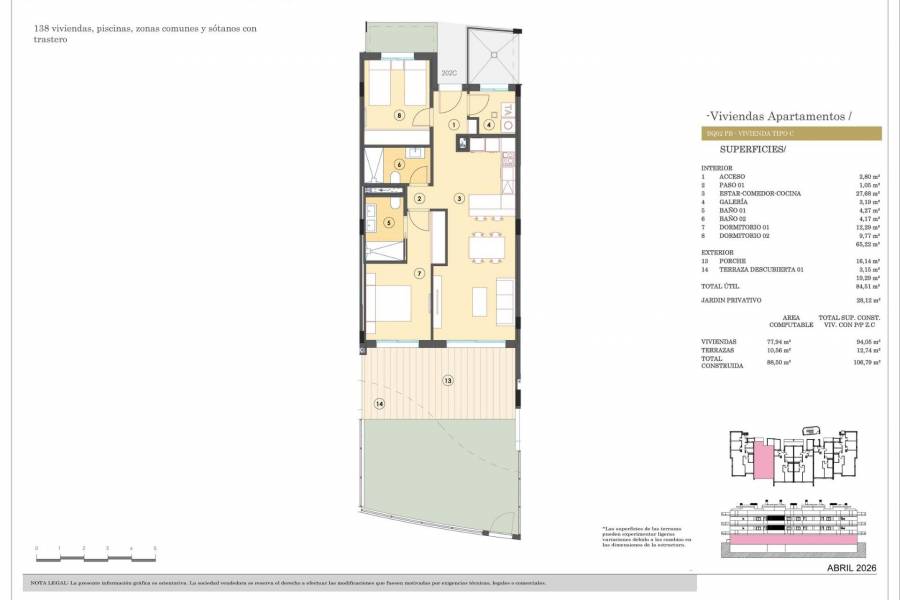 Nueva construcción  - Apartamento - Finestrat - Campana Garden