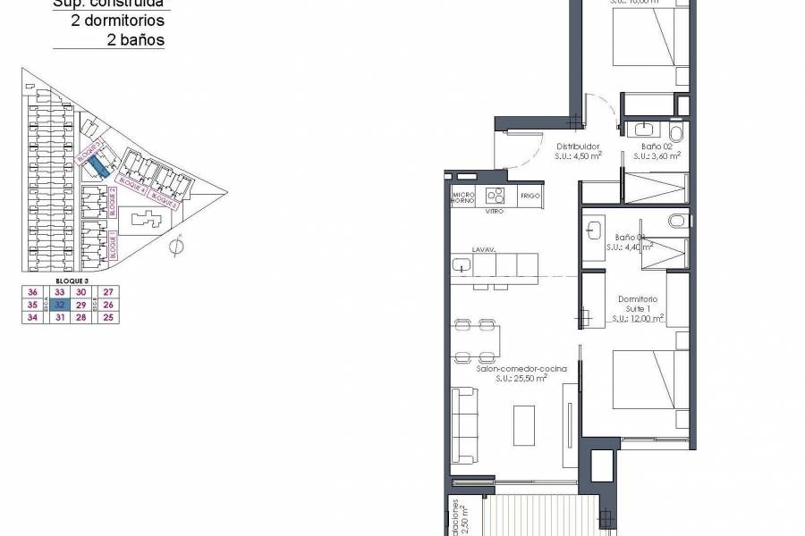 New Build - Apartment - Los Alcázares - Serena Golf