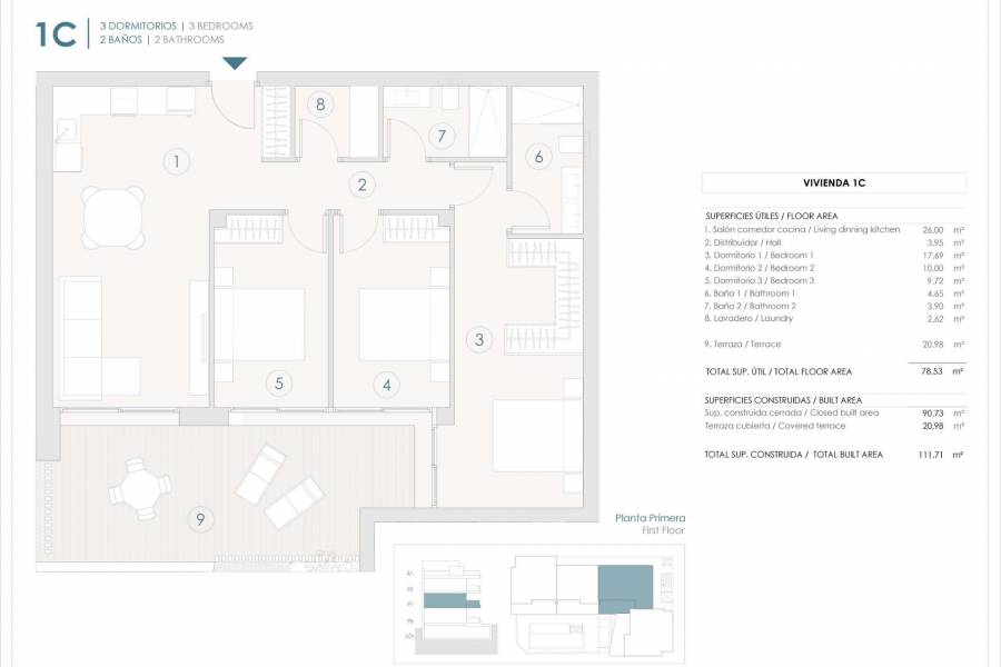 Nieuwbouw - Appartement - Benijofar - Pueblo