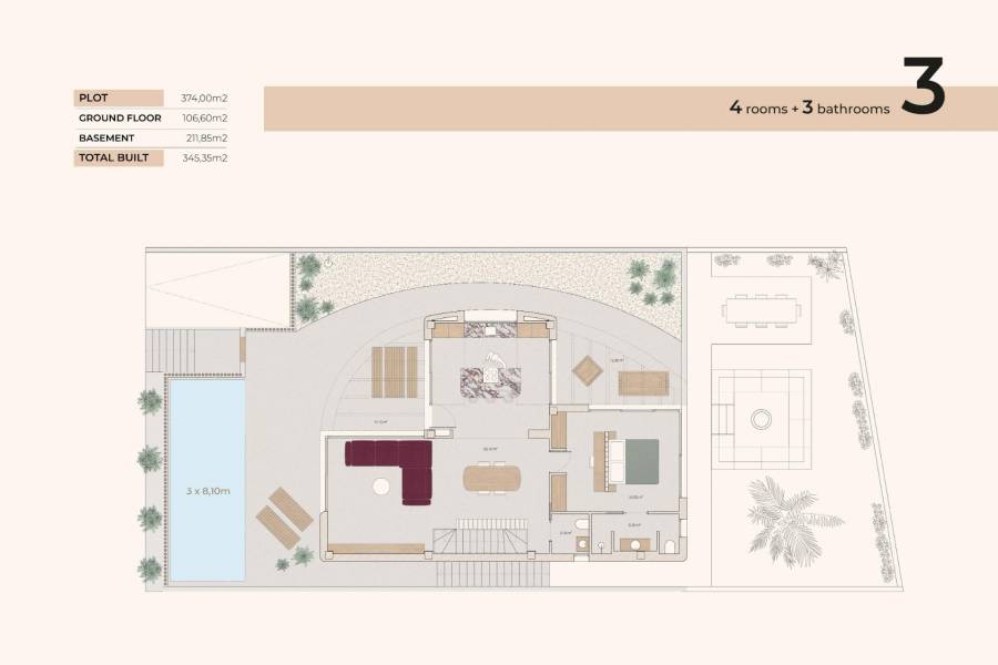 Nieuwbouw - Detached - Algorfa - La Finca Golf Resort