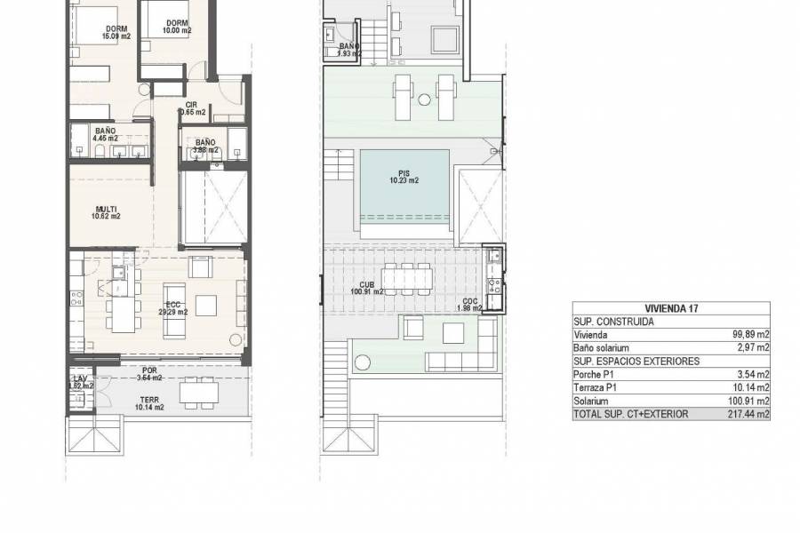 Nieuwbouw - Appartement - Pilar de la Horadada - pueblo