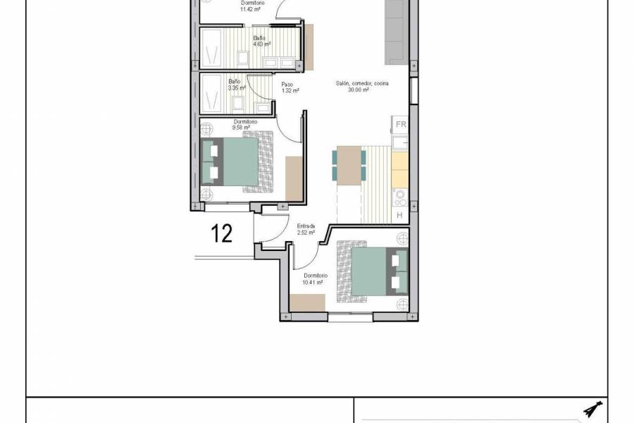 Nueva construcción  - Apartamento - Torre Pacheco - San Cayetano