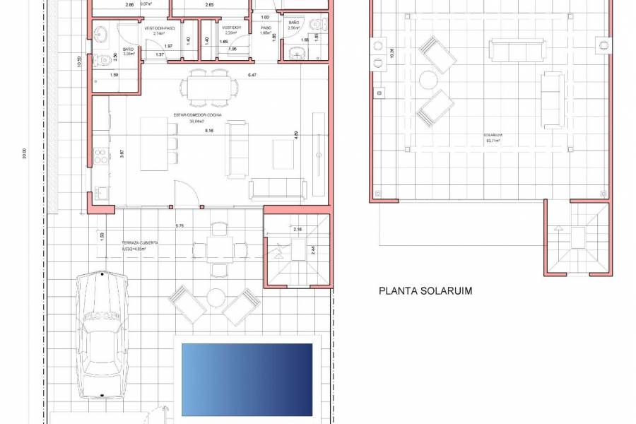 Nieuwbouw - Detached - Fuente Álamo - La Pinilla